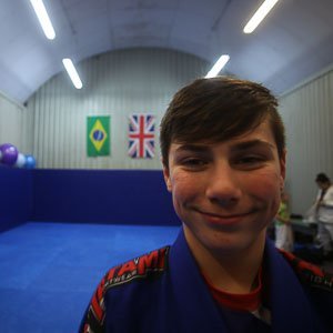 Josh smiling after a Kids BJJ class
